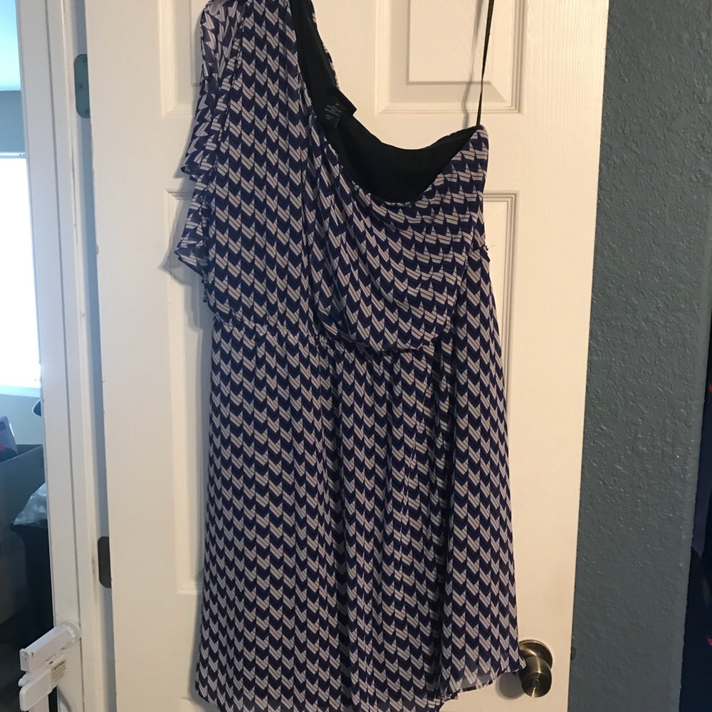 Lane Bryant One Shoulder Semi Formal Dress
